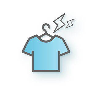 画像：花粉・静電気防止加工