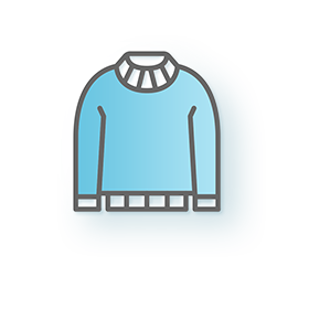 画像：毛皮セーター