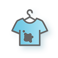 画像：しみ有りTシャツ